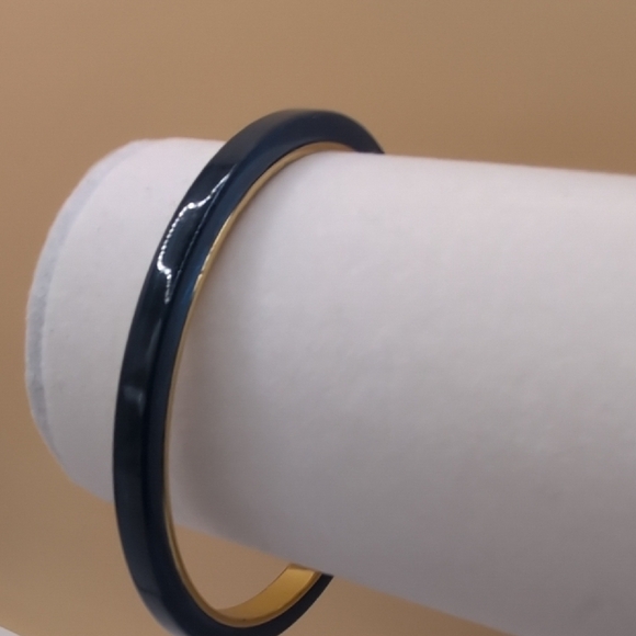 J. Crew Elegant Navy and Gold Bangle - Picture 3 of 6